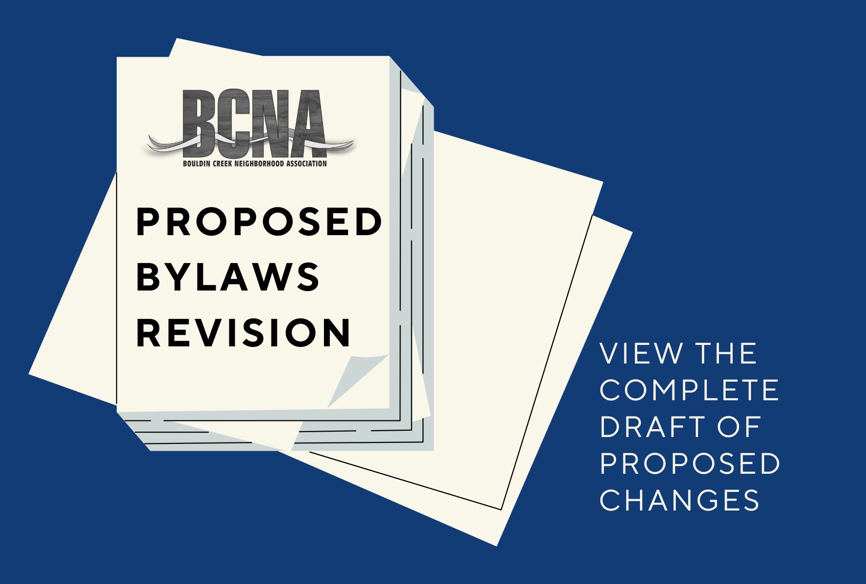 We are updating our bylaws